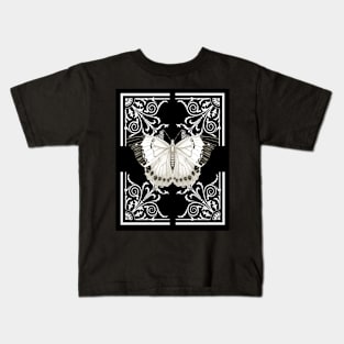 Majestic Butterfly on flourish background Kids T-Shirt